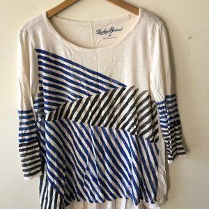 Lucky Brand 3/4 Sleeve Graphic Tee